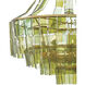 Vintner 7 Light 27.25 inch Contemporary Gold Leaf Chandelier Ceiling Light