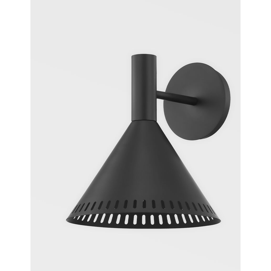 Atticus 1 Light 9 inch Satin Black Wall Sconce Wall Light