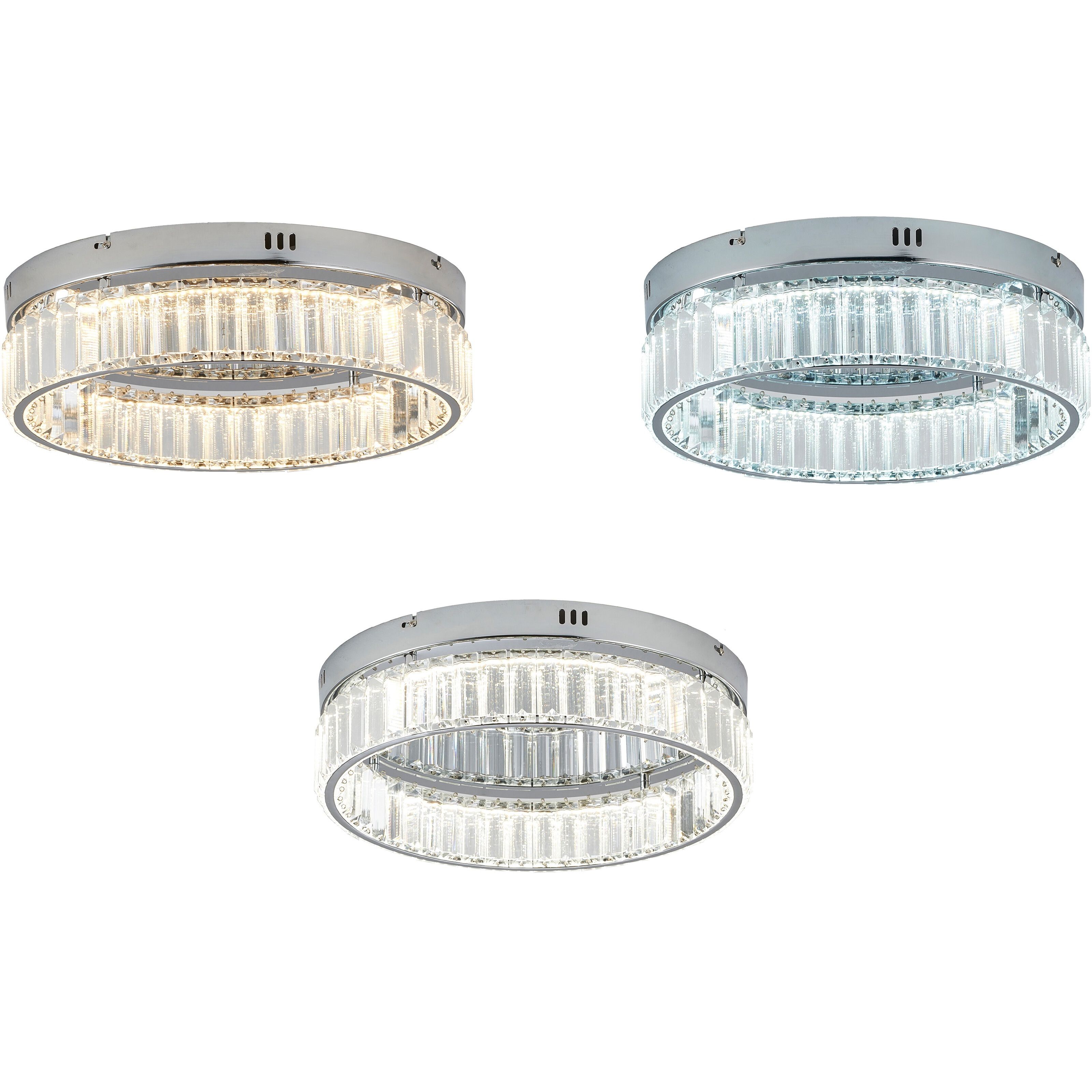 Canada LED 15.75 inch Chrome Flush Mount Ceiling Light