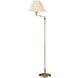 Signature 59 inch 150 watt Antique Brass Swing Arm Floor Lamp Portable Light