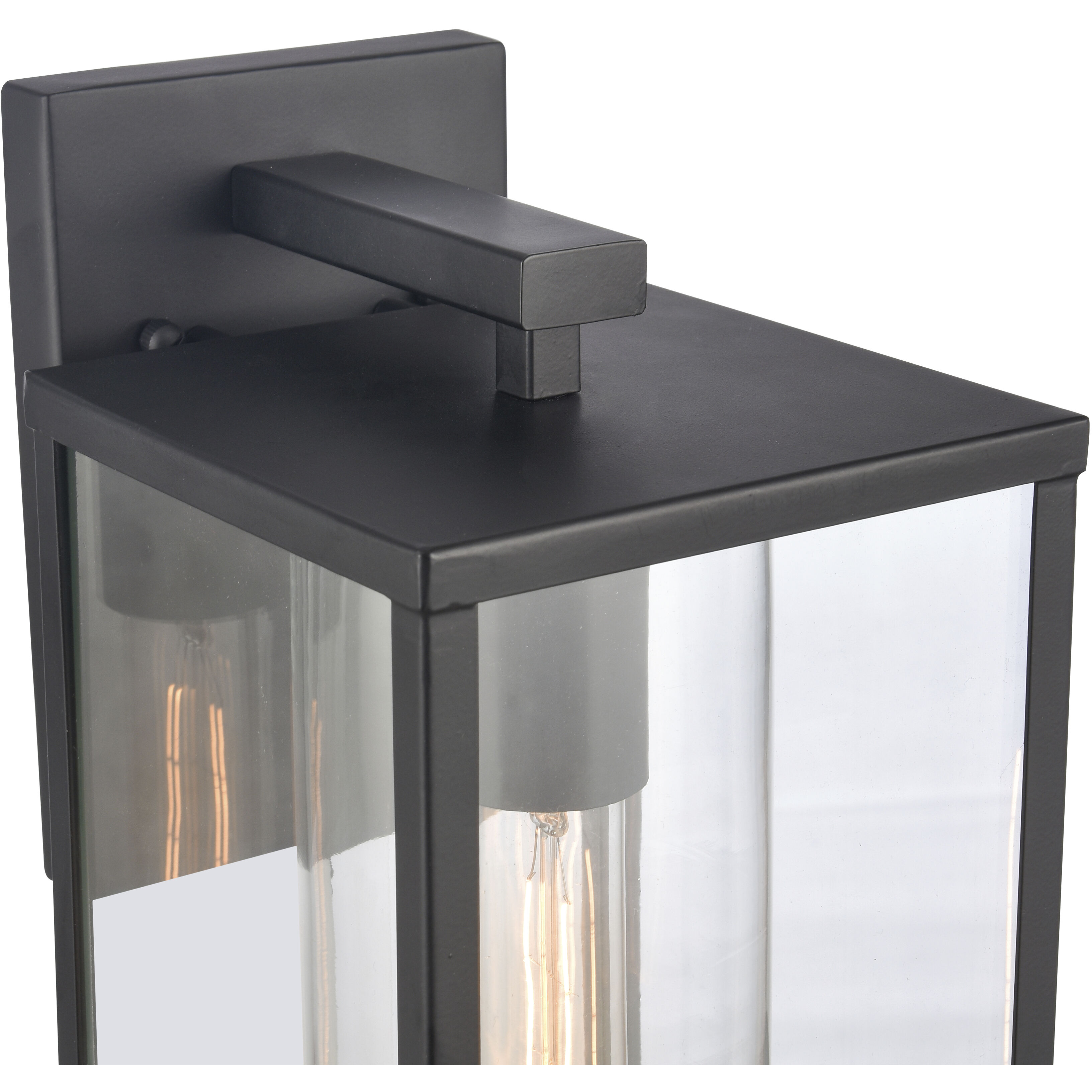 Augusta 1 Light 16 inch Matte Black Outdoor Sconce