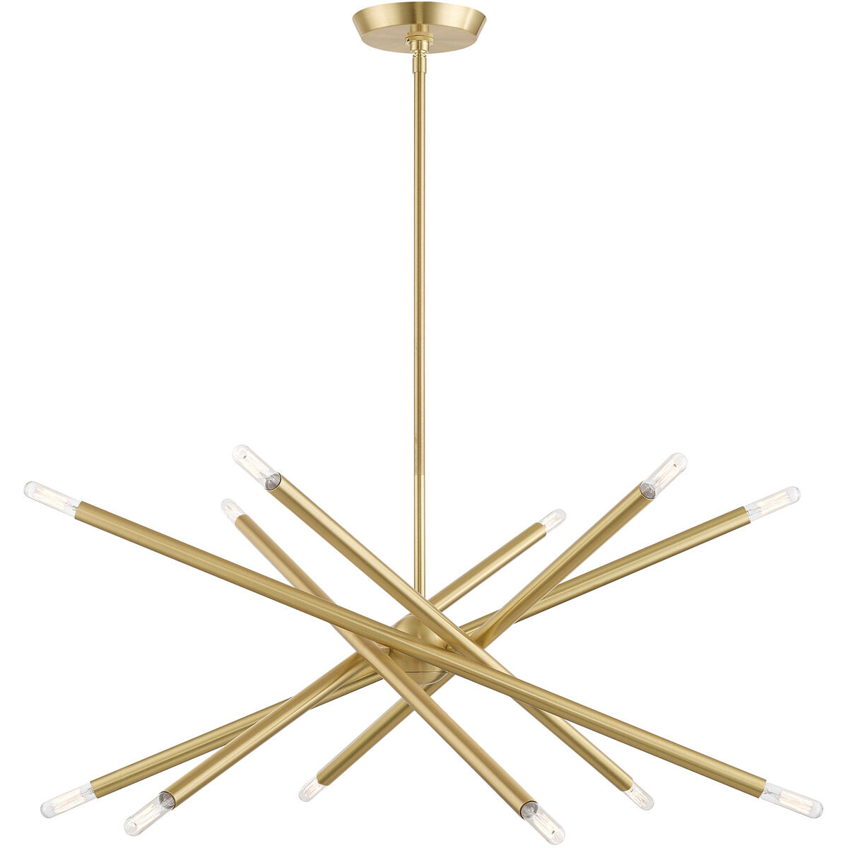 Soho 12 Light 28 inch Satin Brass Chandelier Ceiling Light