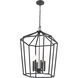 Hylena 6 Light 18.5 inch Textured Black Indoor Pendant Ceiling Light