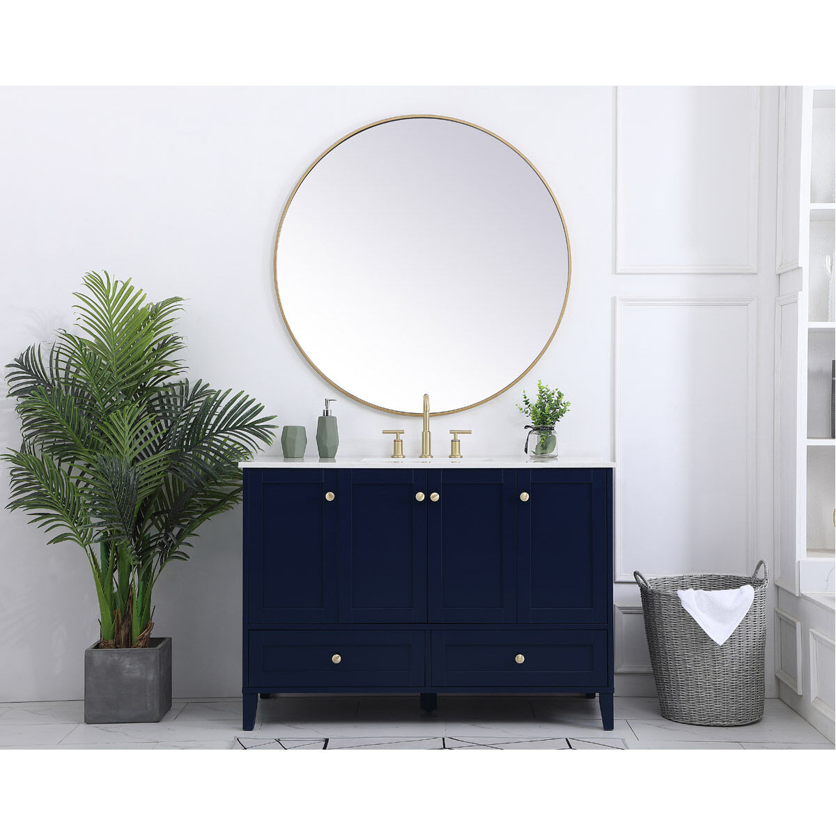 Sommerville 48 X 22 X 34 inch Blue Vanity Sink Set