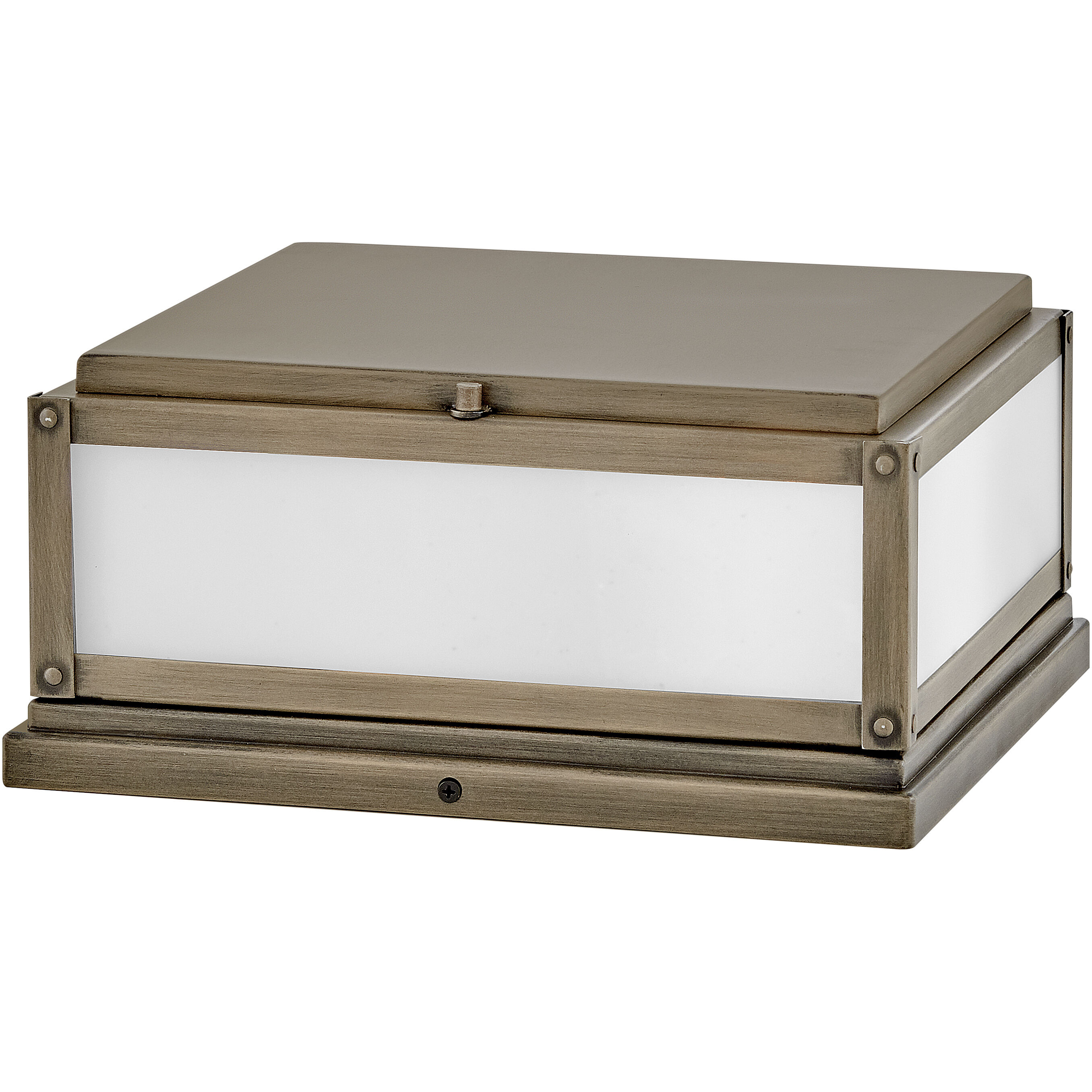 Estate Series Max 2 Light 12 inch Burnished Bronze Outdoor Pier Mount