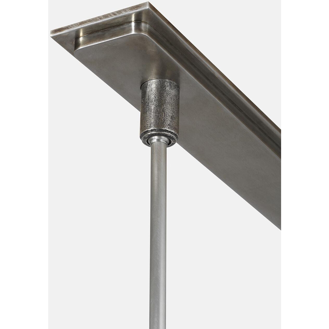 Anne-Marie Barton Stahl Linear Chandelier Ceiling Light in Museum Pewter