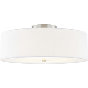 Textile Collection 5 Light 24.00 inch Semi-Flush Mount