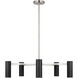 Zentro LED 29 inch Brushed Nickel Chandelier Ceiling Light