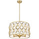 Harden 5 Light 18.25 inch Modern Gold Pendant Ceiling Light