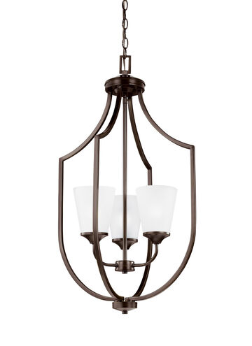 Hanford 3 Light 18.13 inch Bronze Foyer Pendant Ceiling Light