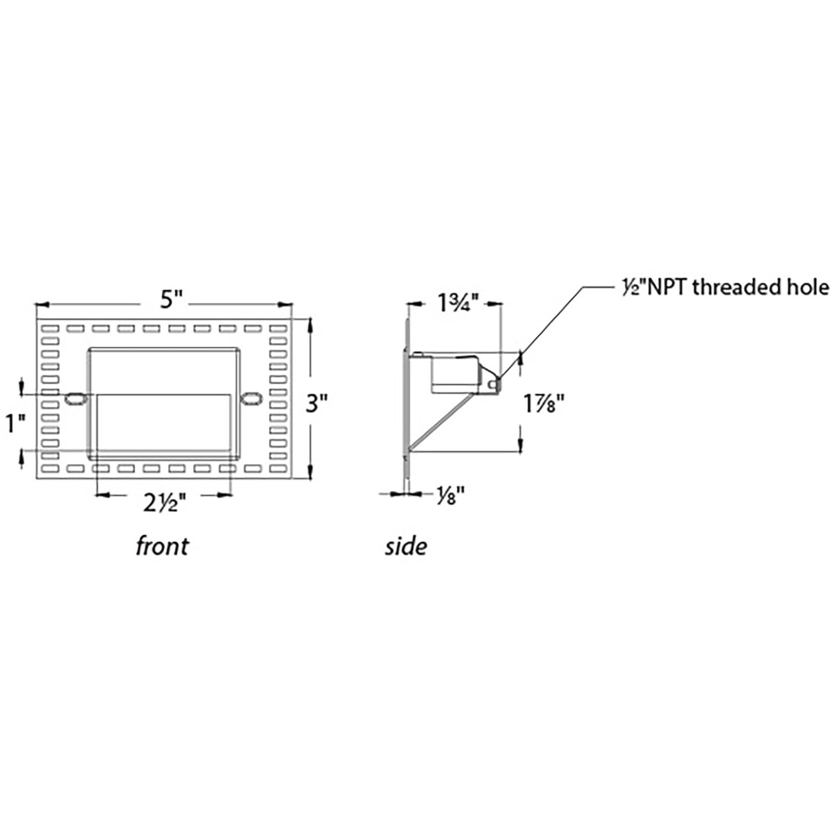 Tyler 120 3.3 watt White Step and Wall Lighting in 2700K, WAC Lighting