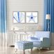 Naturals Collection Blue Framed Art