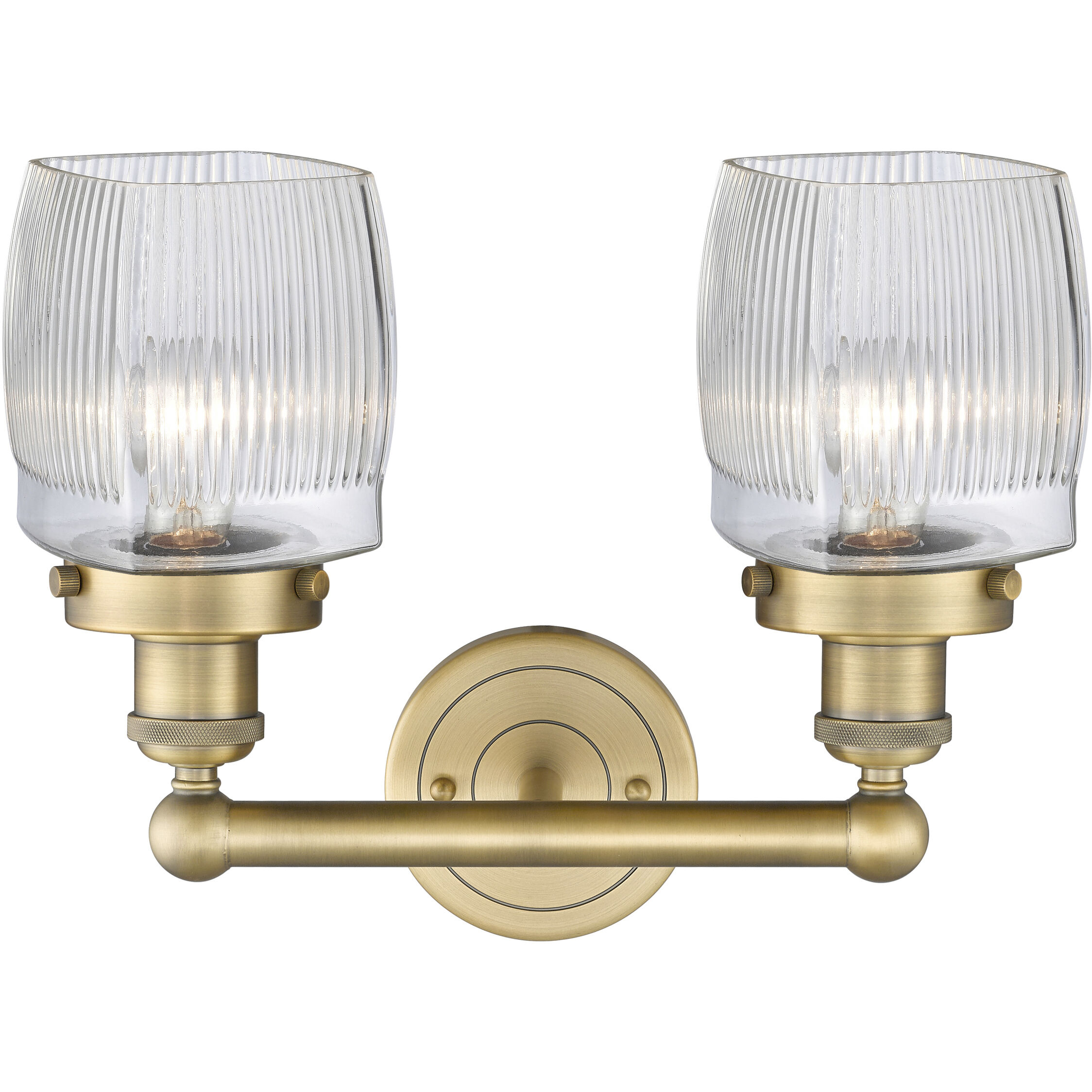 Colton 2 Light 15 inch Brushed Brass Bath Vanity Light Wall Light