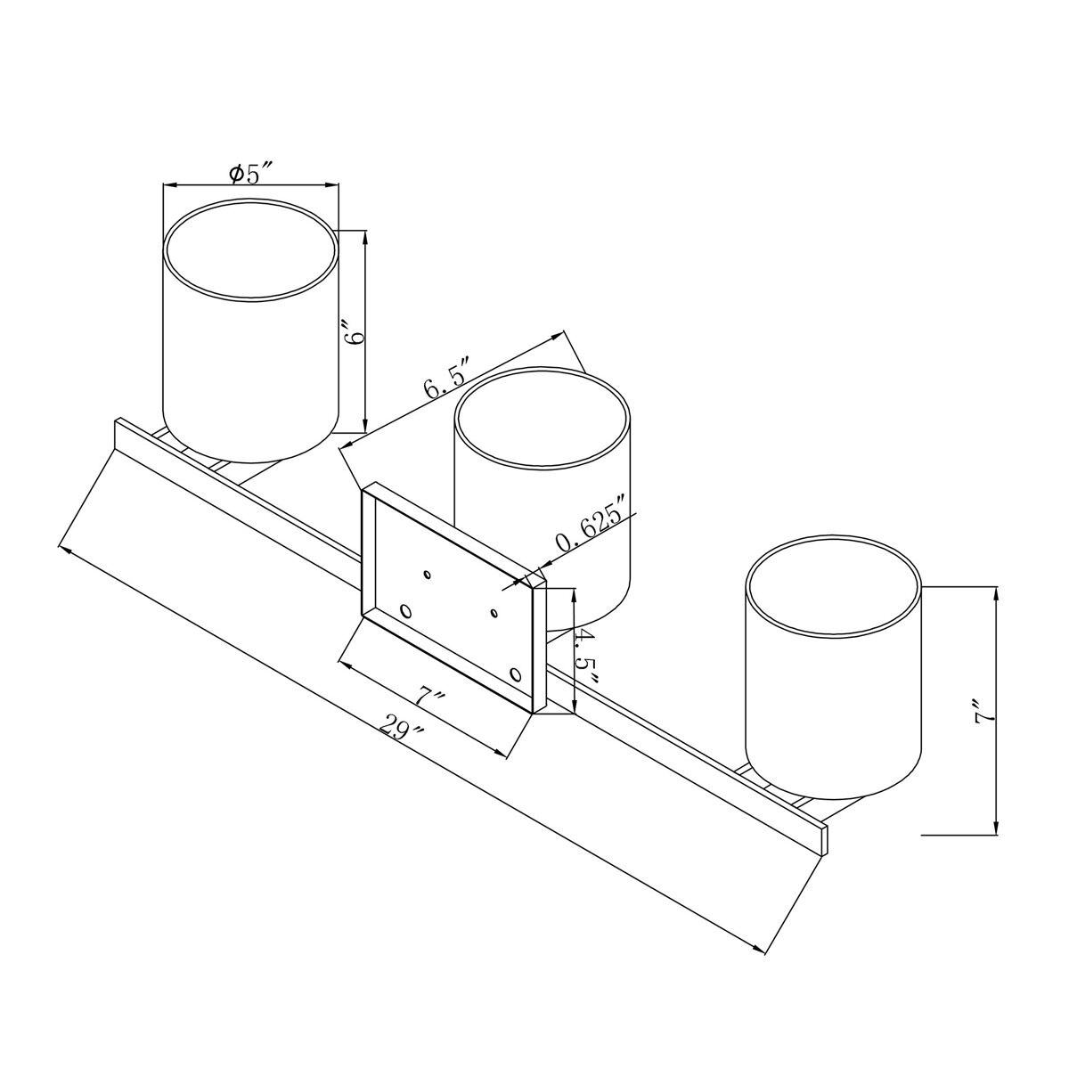 Signature 3 Light 29 inch Antique Bronze Vanity Light Wall Light