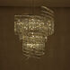 Vortice 19 Light 31 inch Polished Silver Pendant Foyer Ceiling Light