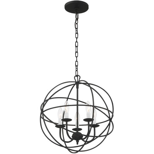 Addison 5 Light 17 inch Black Mini Chandelier Ceiling Light