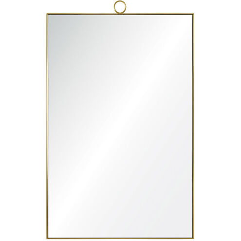 Vertice 38 X 24 inch Brass Wall Mirror