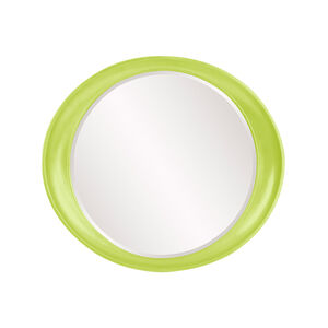 Ellipse 39 X 35 inch Glossy Green Wall Mirror