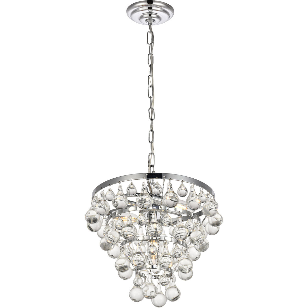 Kora 3 Light 13 inch Chrome Pendant Ceiling Light
