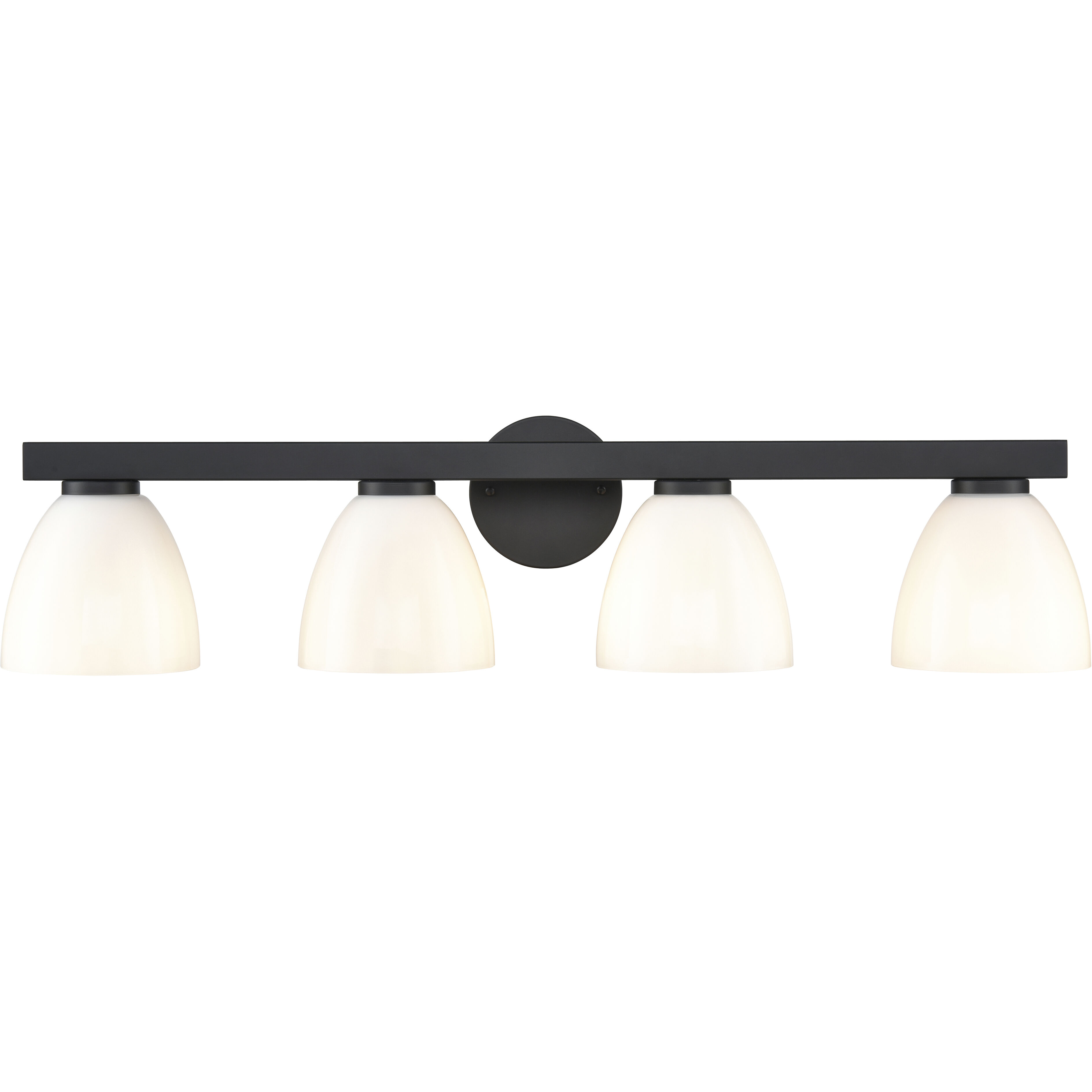 Apria 4 Light 33 inch Matte Black Bathroom Vanity Light Wall Light