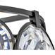 Nala LED 21.75 inch Black Pendant Ceiling Light, Semi-Flush Mount