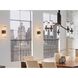 Stripe 10 Light 31.75 inch Satin Brass with Clear Chandelier Ceiling Light