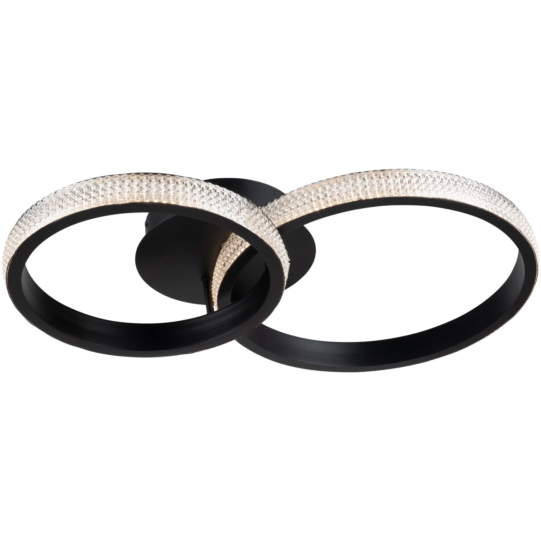 Nova 15.75 inch Matte Black Flush Mount Ceiling Light