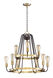 Haven 9 Light 27 inch Oil Rubbed Bronze/Antique Brass Multi-Tier Chandelier Ceiling Light