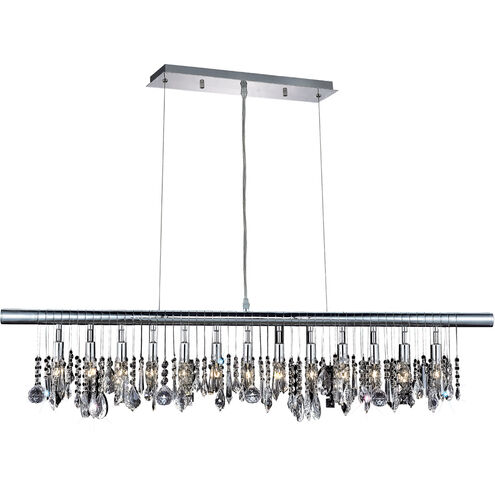 Chorus Line 13 Light Chrome Dining Chandelier Ceiling Light