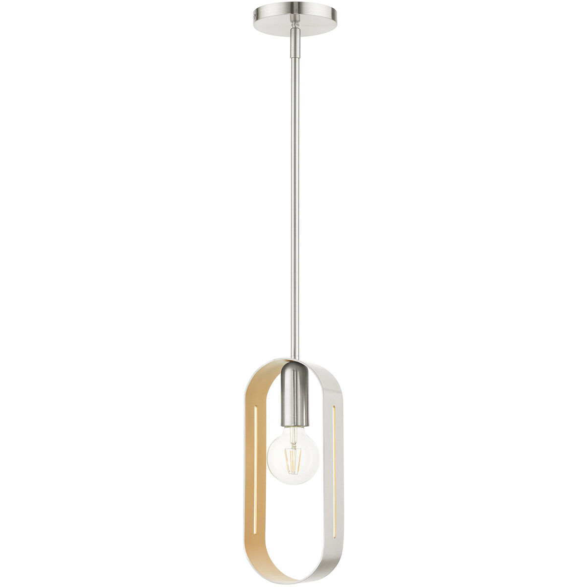 Ravena 1 Light 5 inch Brushed Nickel Pendant Ceiling Light
