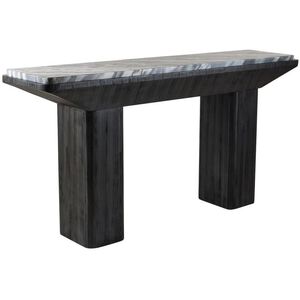 Elio 69.5 X 17.5 inch Galaxy Marble and Ebony Mango Wood Console