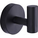 Cain 2 inch Black Robe Hook