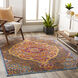Floransa 85 X 63 inch Burnt Orange Rug in 5 x 8, Rectangle