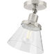 Hinton 1 Light 8 inch Brushed Nickel Flush Mount Ceiling Light