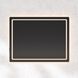 Compact 36 X 24 inch Black LED Lighted Mirror, Vanita by Oxygen