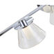 Cone LED 38 inch Chrome Bath Vanity Light Wall Light