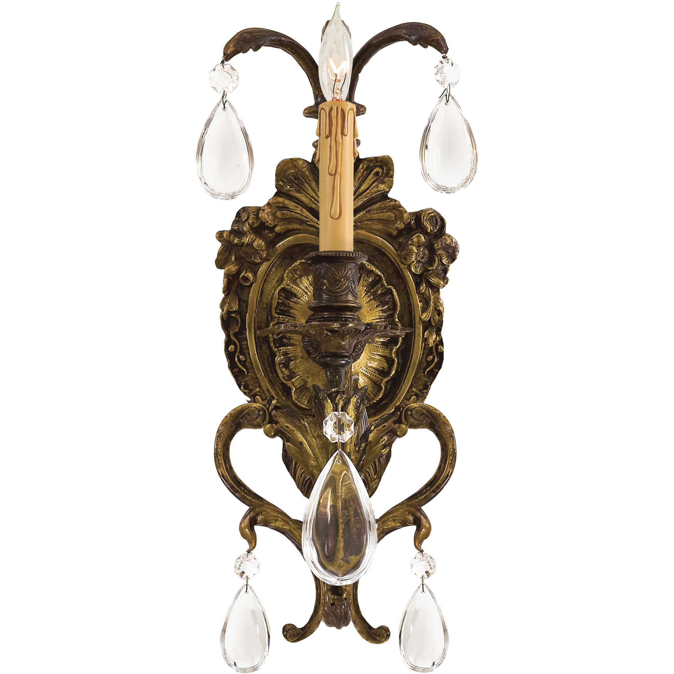 Metropolitan Collection Wall Sconce Wall Light in Oxidated Brass