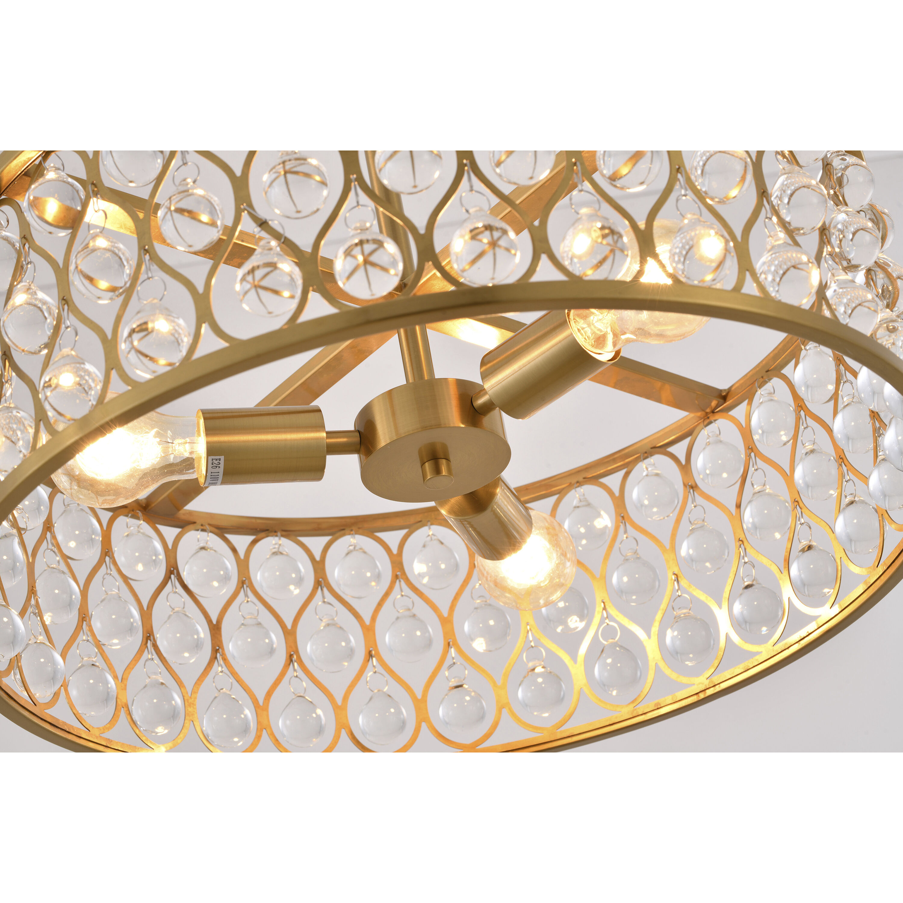 Canada 3 Light 19.7 inch Gold Chandelier Ceiling Light