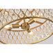 Canada 3 Light 19.7 inch Gold Chandelier Ceiling Light