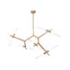 San Vicente Blvd. LED 28 inch Brushed Brass Chandelier Ceiling Light