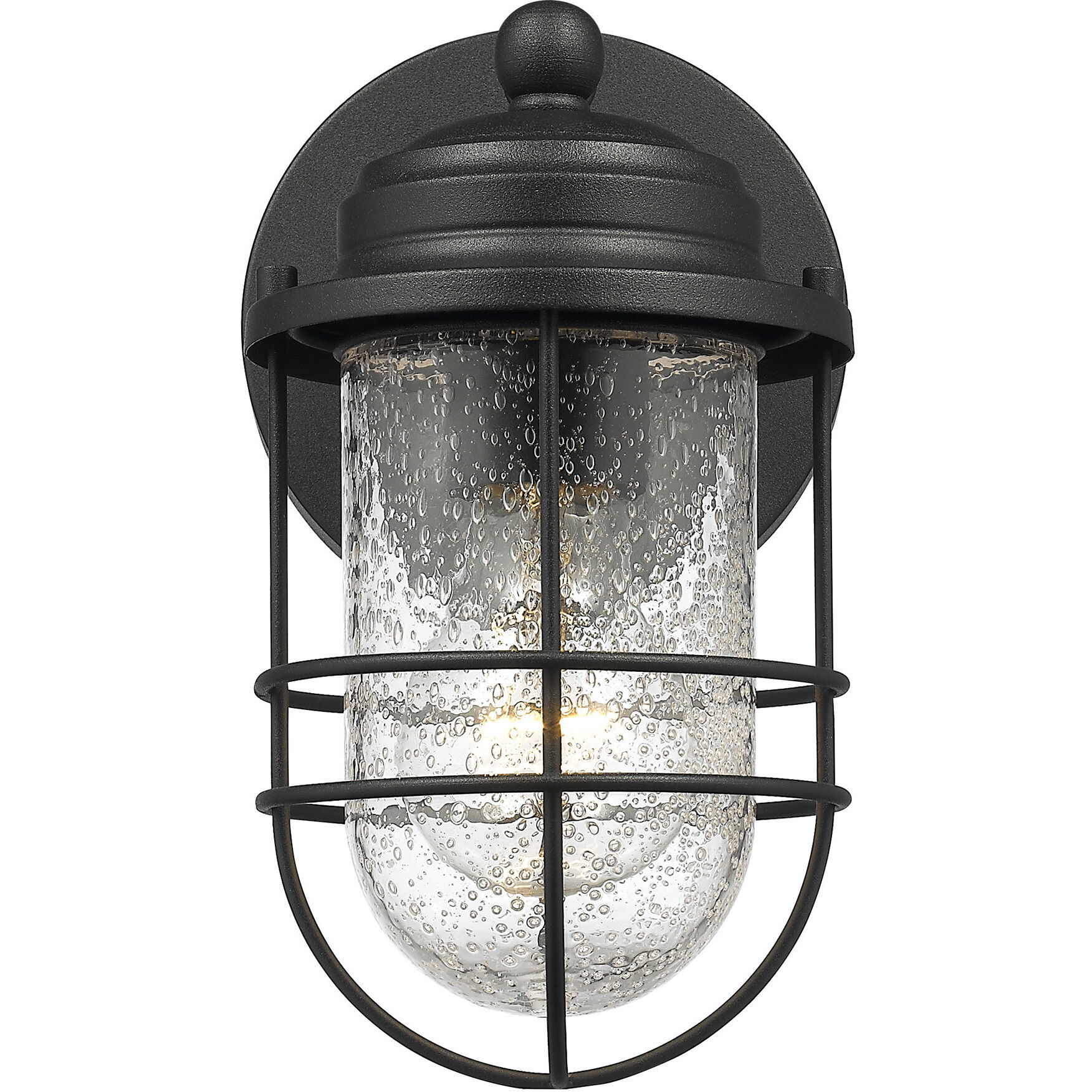 Seaport 1 Light 9.25 inch Natural Black Outdoor Wall