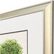 Ribbon Topiary Green and Black and Red and White Framed Art, Propac