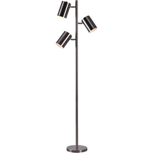 Beech 8 inch 60.00 watt Brush Steel Tree Lamp Portable Light