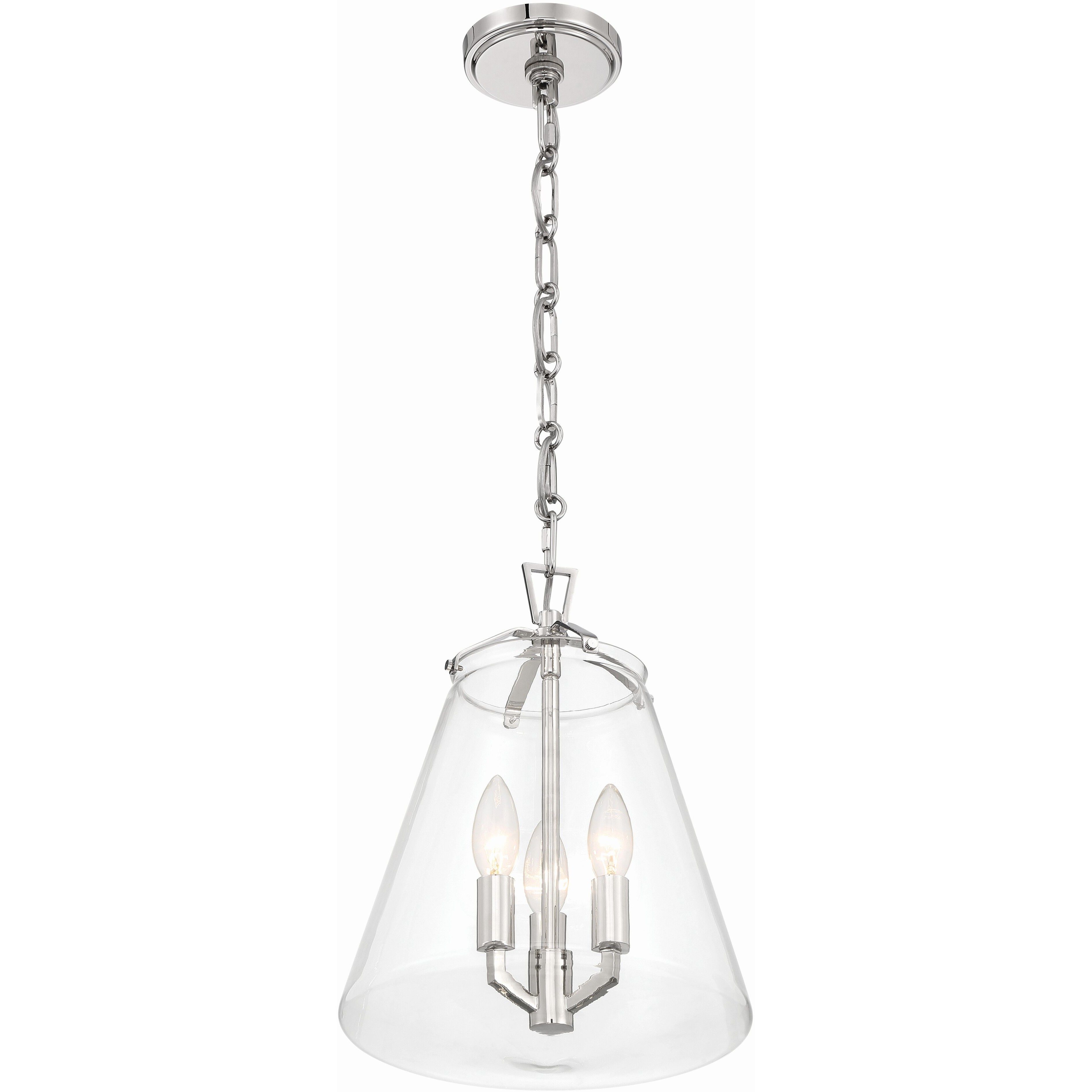 Voss Pendant Ceiling Light in Polished Nickel