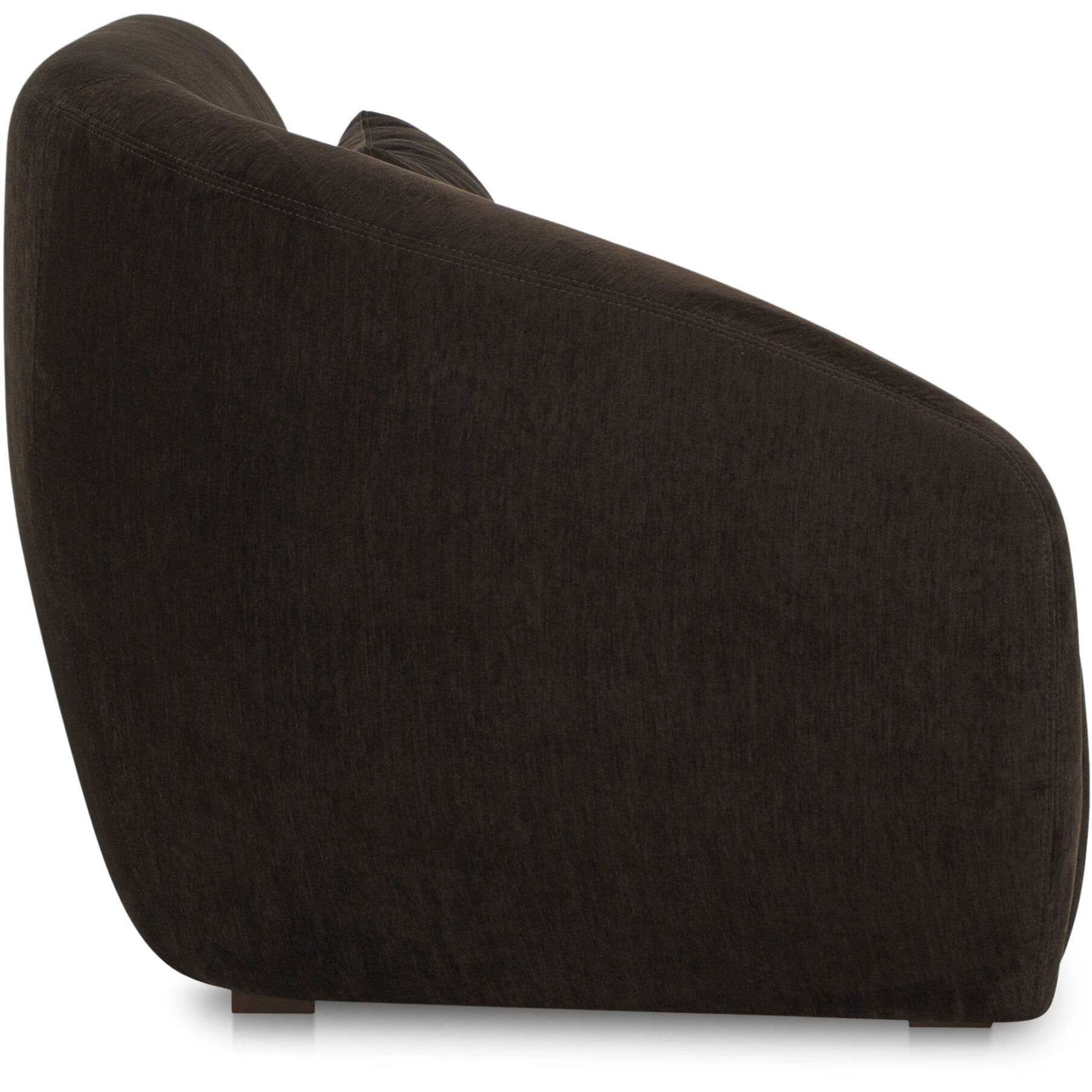Amelia Dark Brown Sofa, Left