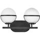 Hollis LED 15 inch Black Vanity Light Wall Light