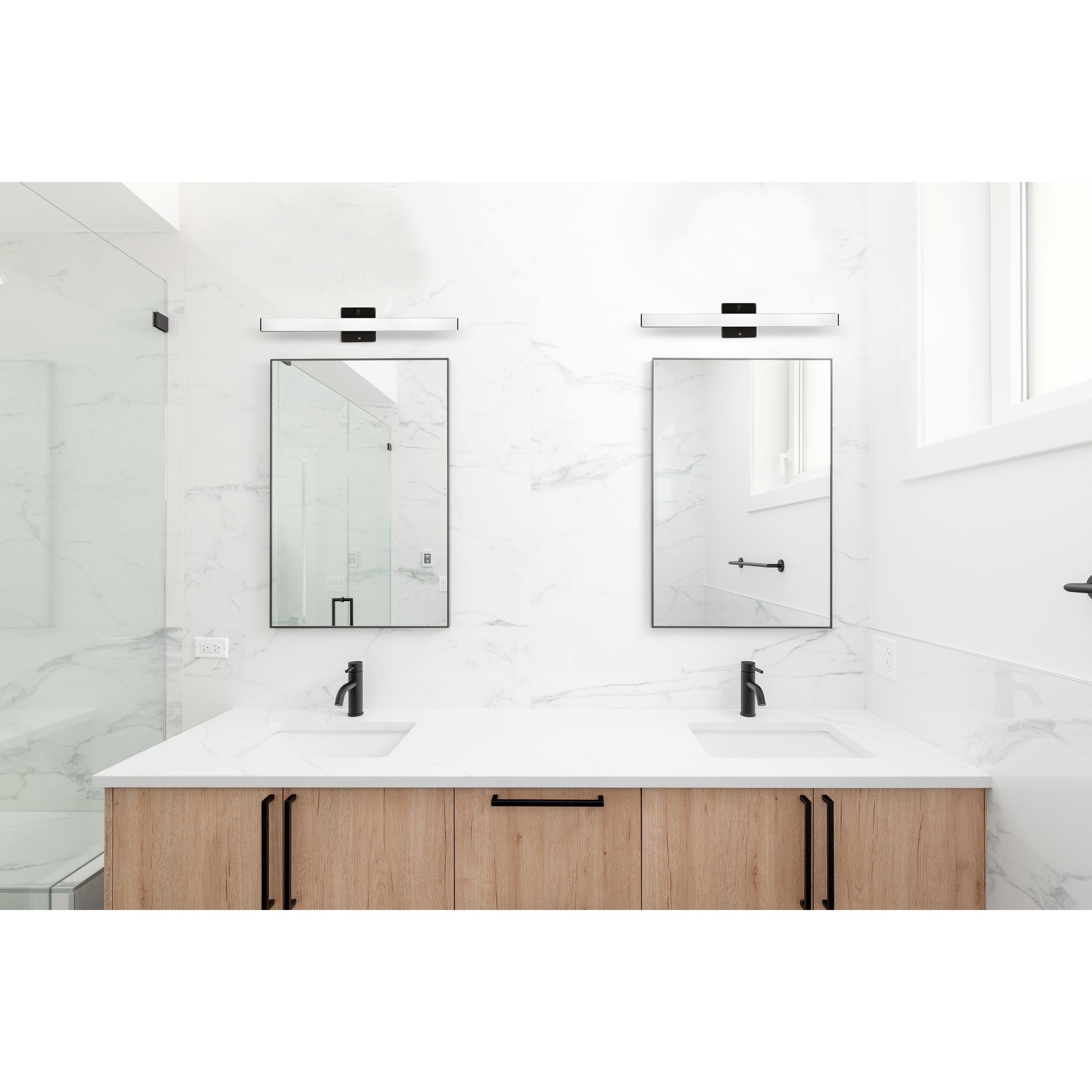 Torretta LED 1.58 inch Black Bath Vanity Wall Light