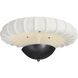 Camella 3 Light 35 inch Ivory and English Bronze Flush Mount Ceiling Light