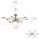 Ocala LED 24.25 inch Champagne Bronze Flush Mount Ceiling Light