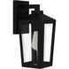 Blomfield 1 Light 13 inch Matte Black Outdoor Wall Lantern